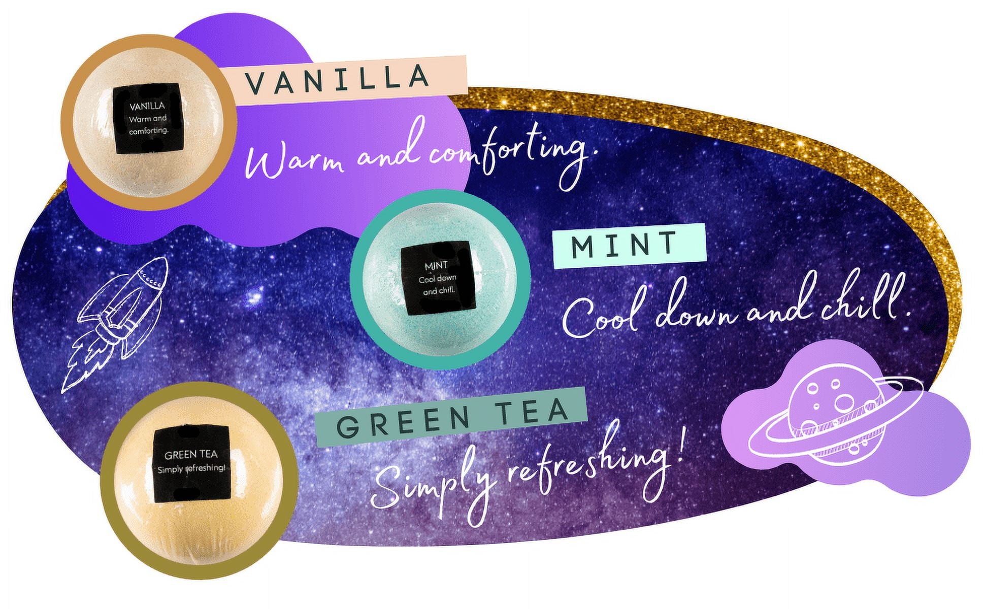 Body Gift Set for Women with Lavender & Chamomile Bombs – Self Care Gift Set for Her – Relaxing Aromatherapy Fizzies ... - Image 2
