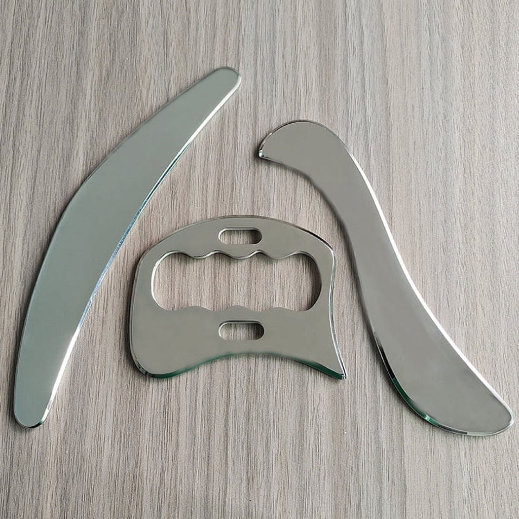 3 in 1 Stainless Steel Muscle Scraper Tools Set,Scraping Massage Tools for Physical Therapy,Derma Edge Massage Tool &... - Image 4