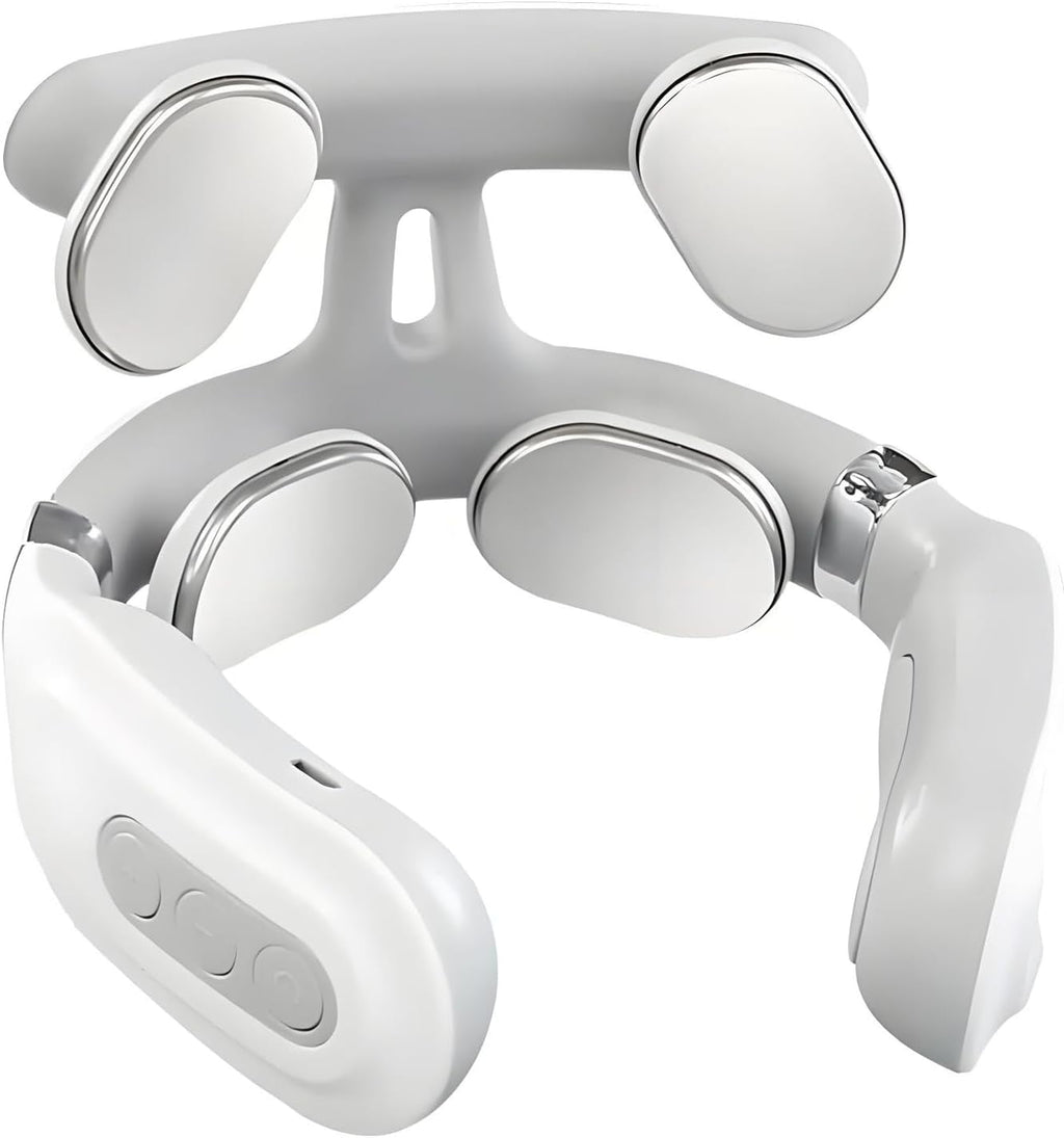 2.0 with Heat - Kneading, 6 Modes & 15 Intensity Vagus Nerve Stimulator, Hands-Free Ergonomic Design for Deep Muscle ...