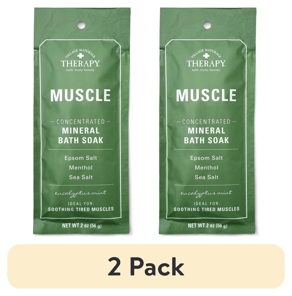 (2 pack) Muscle Relief Concentrated Mineral Bath Soak, 2 oz.