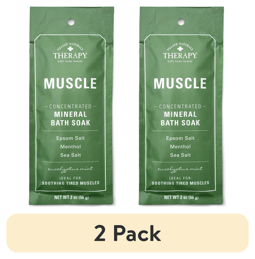 (2 pack) Muscle Relief Concentrated Mineral Bath Soak, 2 oz.