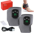 Ankle Massager with Heat, 3-in-1 Kneading Massage, 3 Speeds Vibration & 5 Temperatures, Wireless Portable for Home Of...