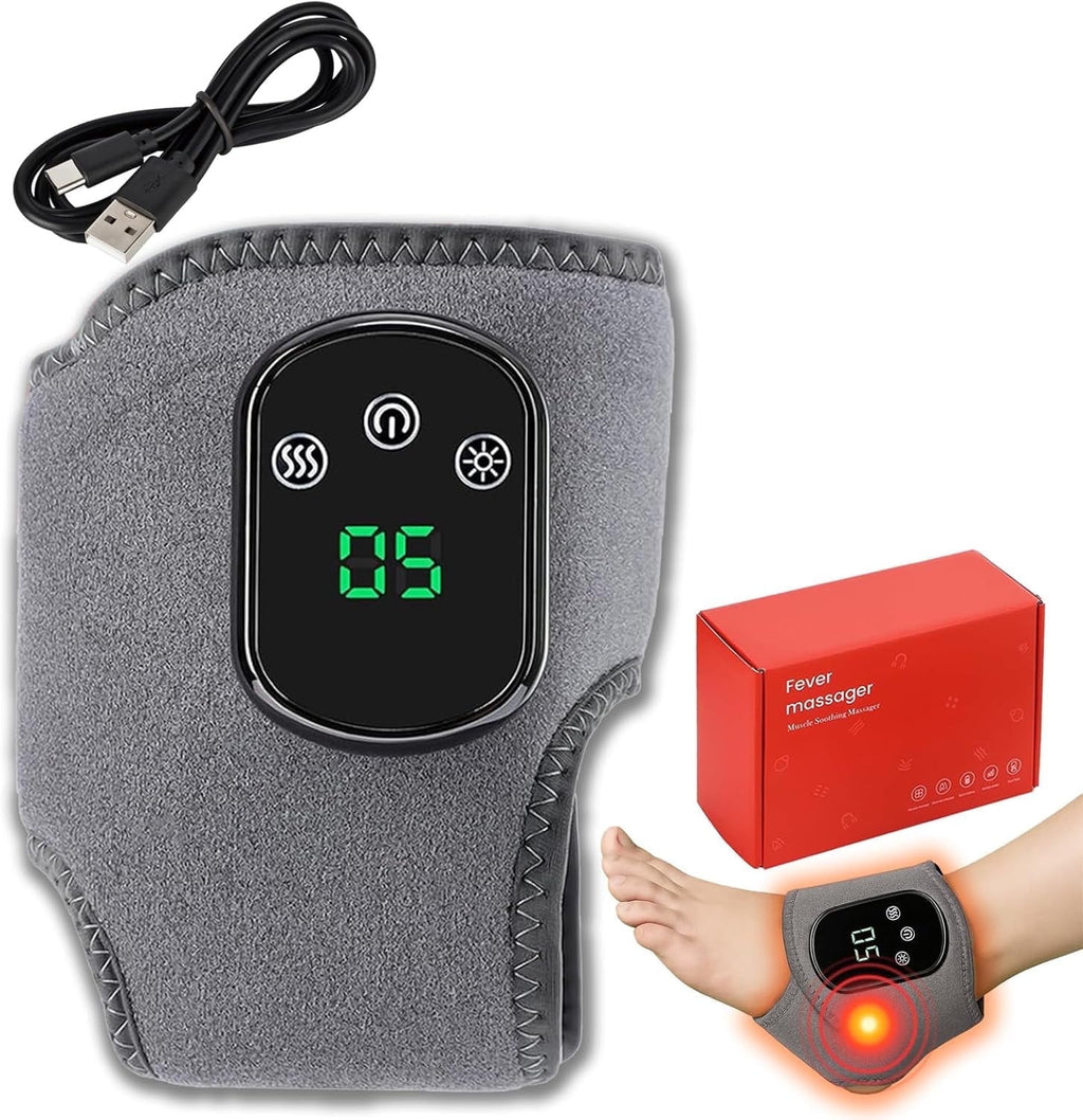 2026 Foot Massager, Foot Renew Triple Method Massager with 3 Vibration Modes & 5 Heat Levels, Ankle Massager for Circ...