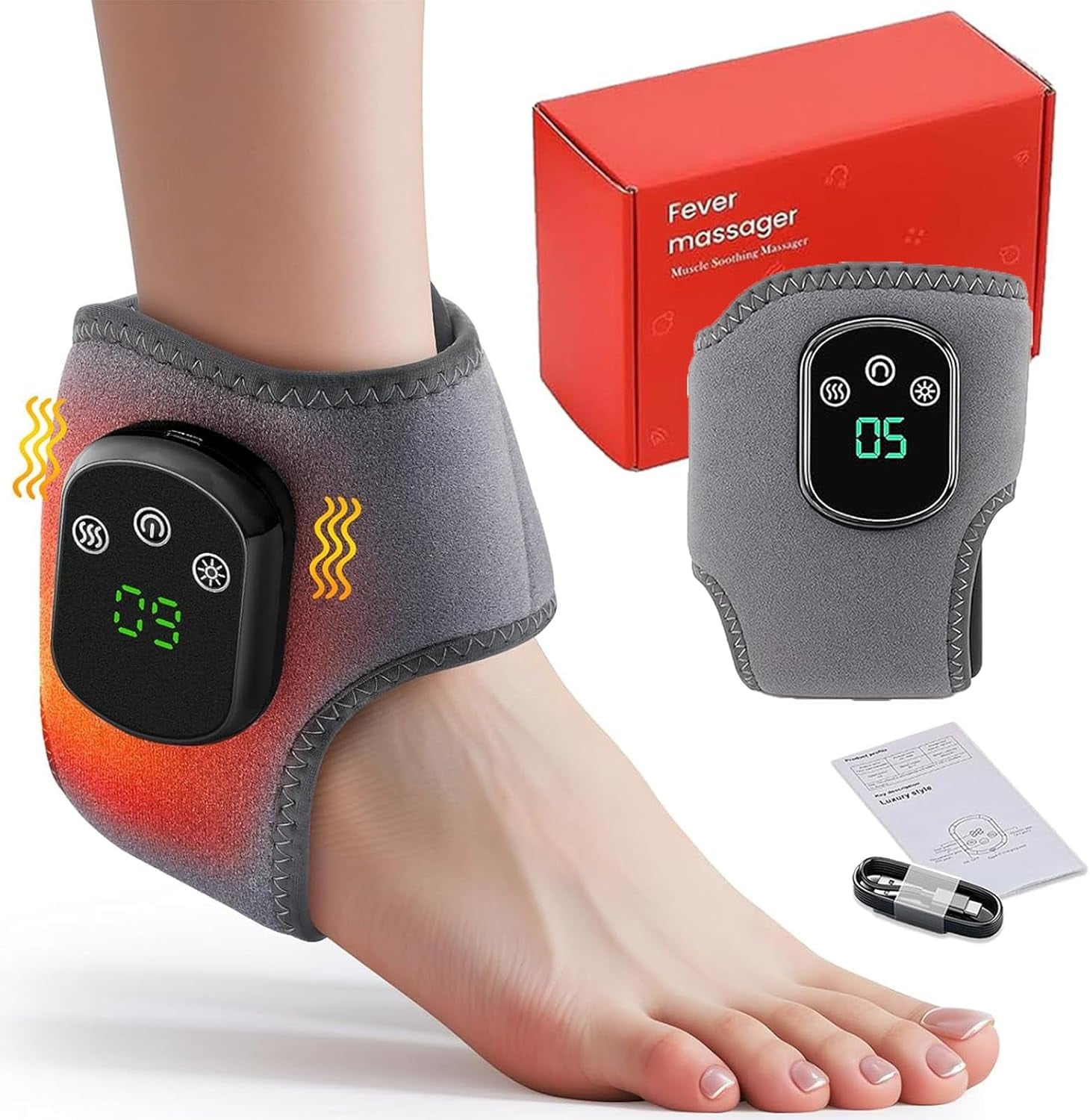 2026 Foot Massager,Foot Renew Triple Method Massager,3 Vibration Modes & 5 Heat Levels for Circulation & Pain Relief,...
