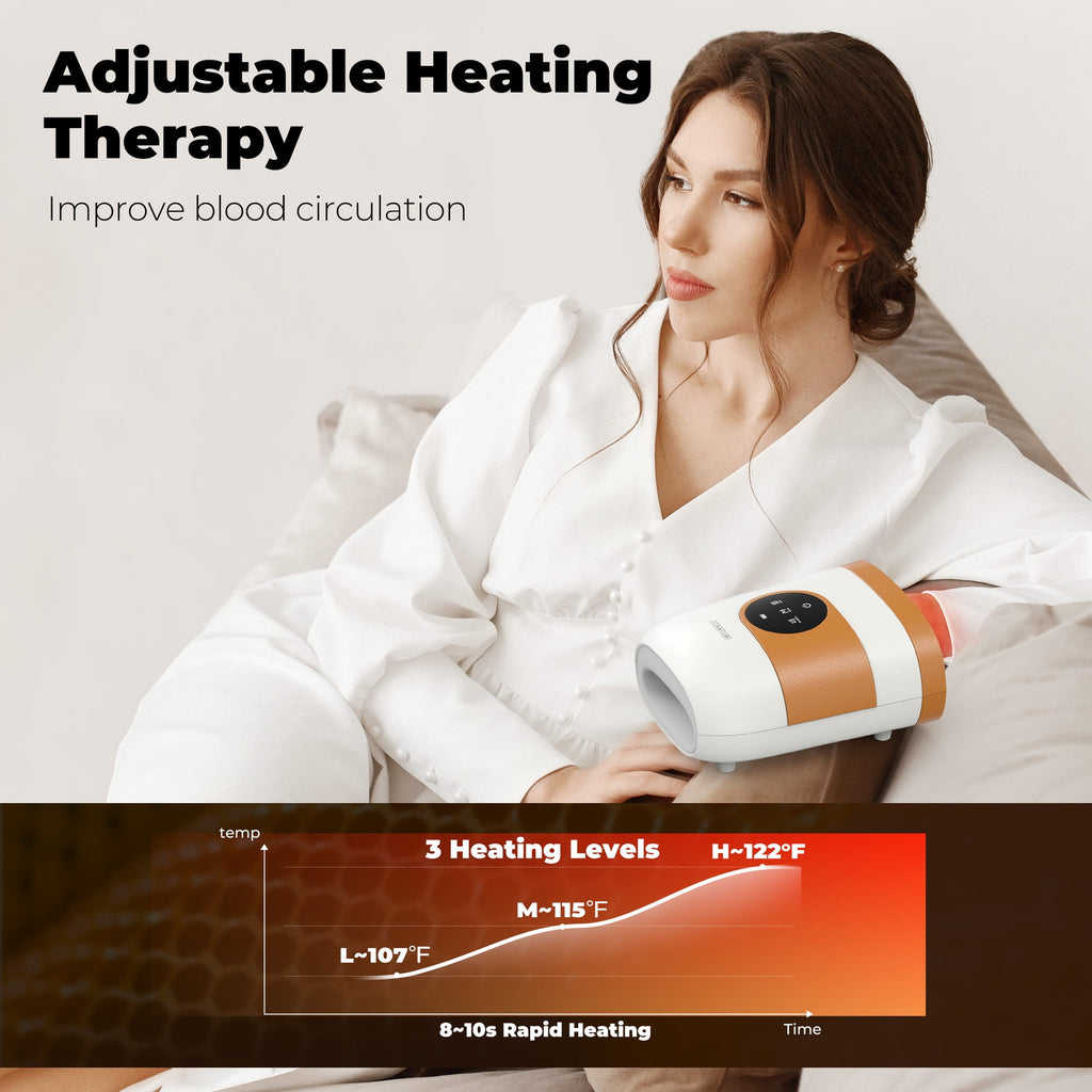 Massager, Rechargeable Massager with Heat and Compression for Arthritis and Carpal Tunnel with Touch Screen,Gifts for... - Image 2