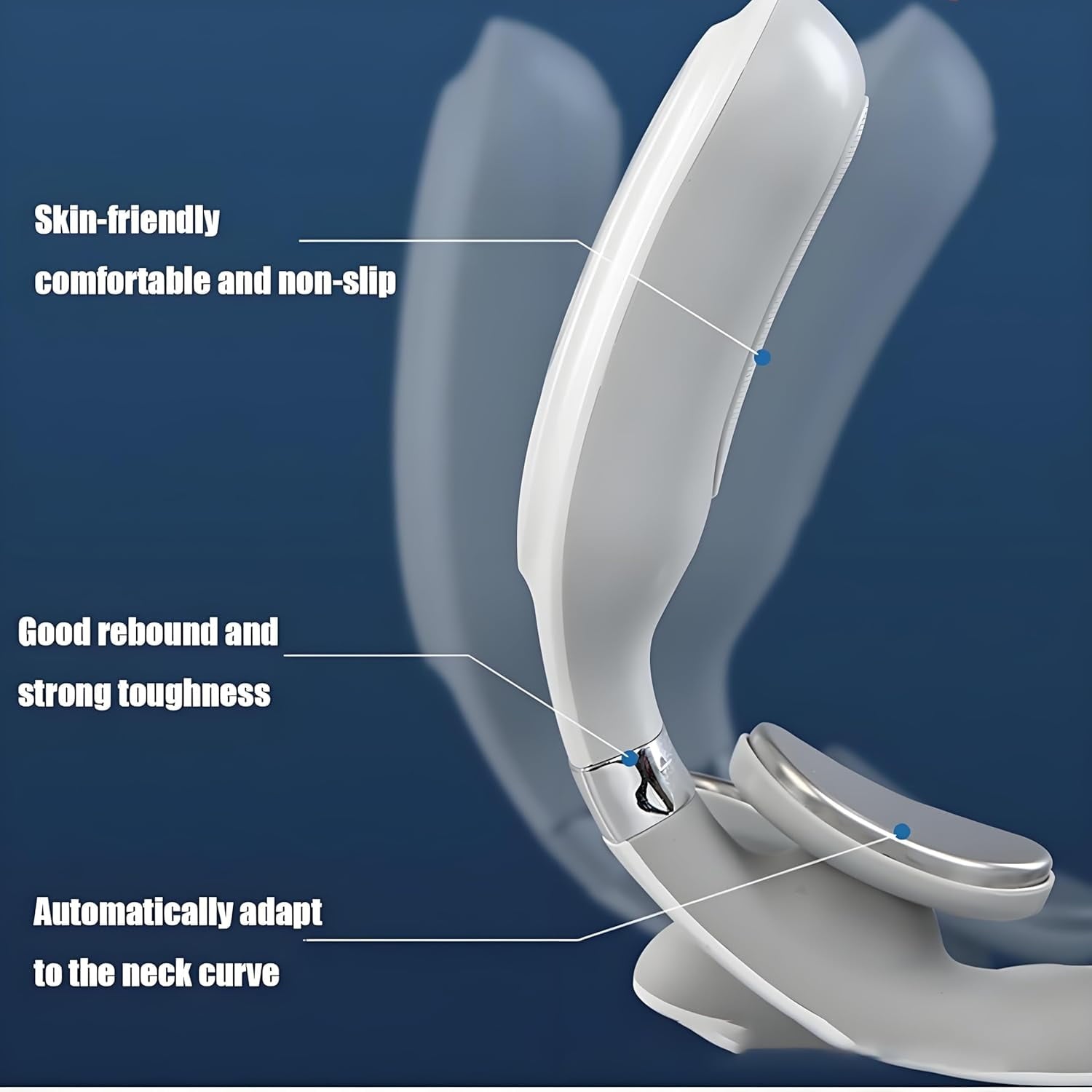 2.0 with Heat - Kneading, 6 Modes & 15 Intensity Vagus Nerve Stimulator, Hands-Free Ergonomic Design for Deep Muscle ... - Image 5