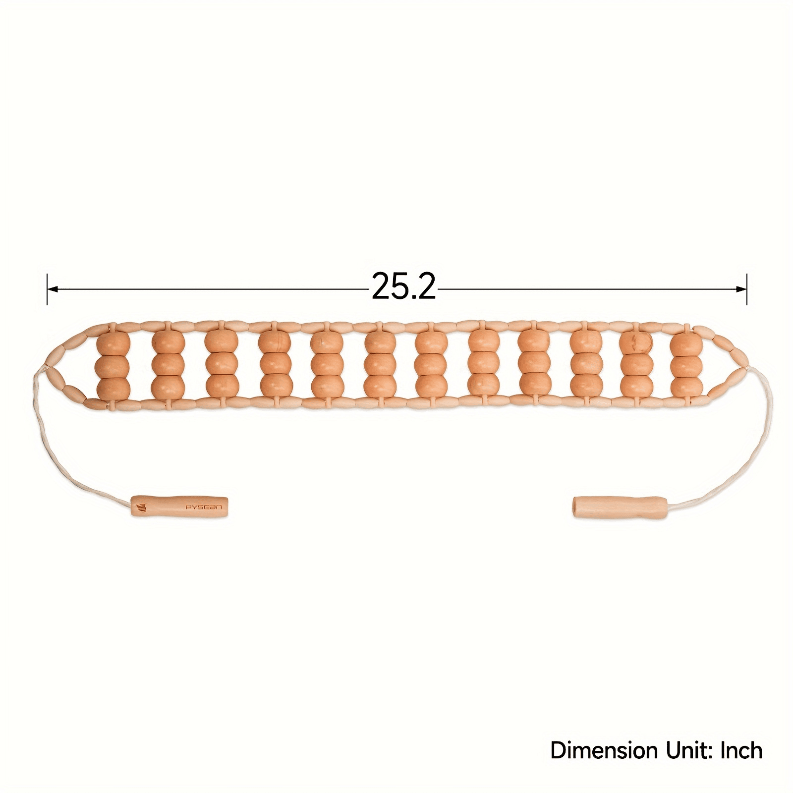 Wooden Back Roller Massager, Back Massager with Roller and Drawstring, Multi-functional Back Roller and Neck Massager... - Image 2