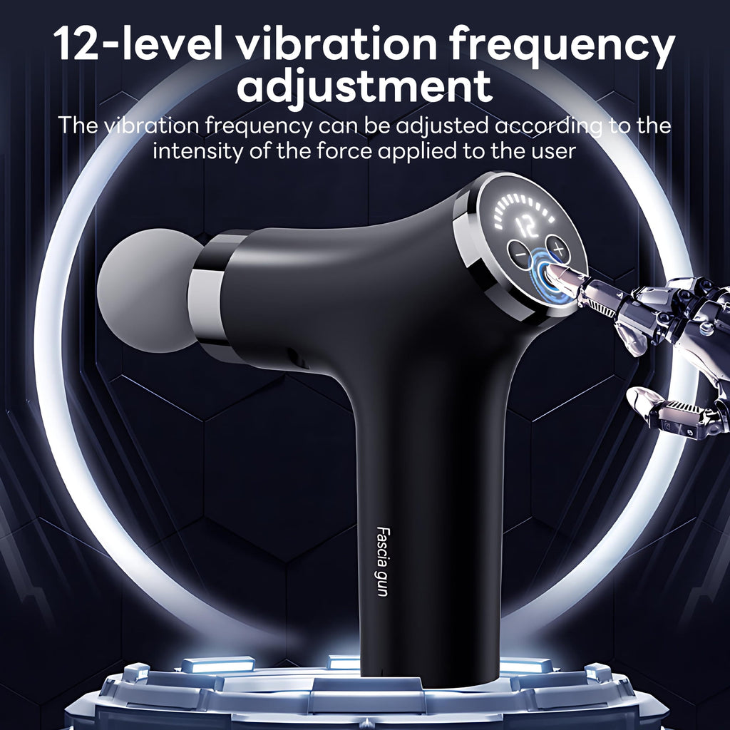 7-Shaped r with 15.75in Detachable Handle, 2800 8mm Deep Tissue Muscle r, 12 Speeds for Back Neck Shoulder - Image 2