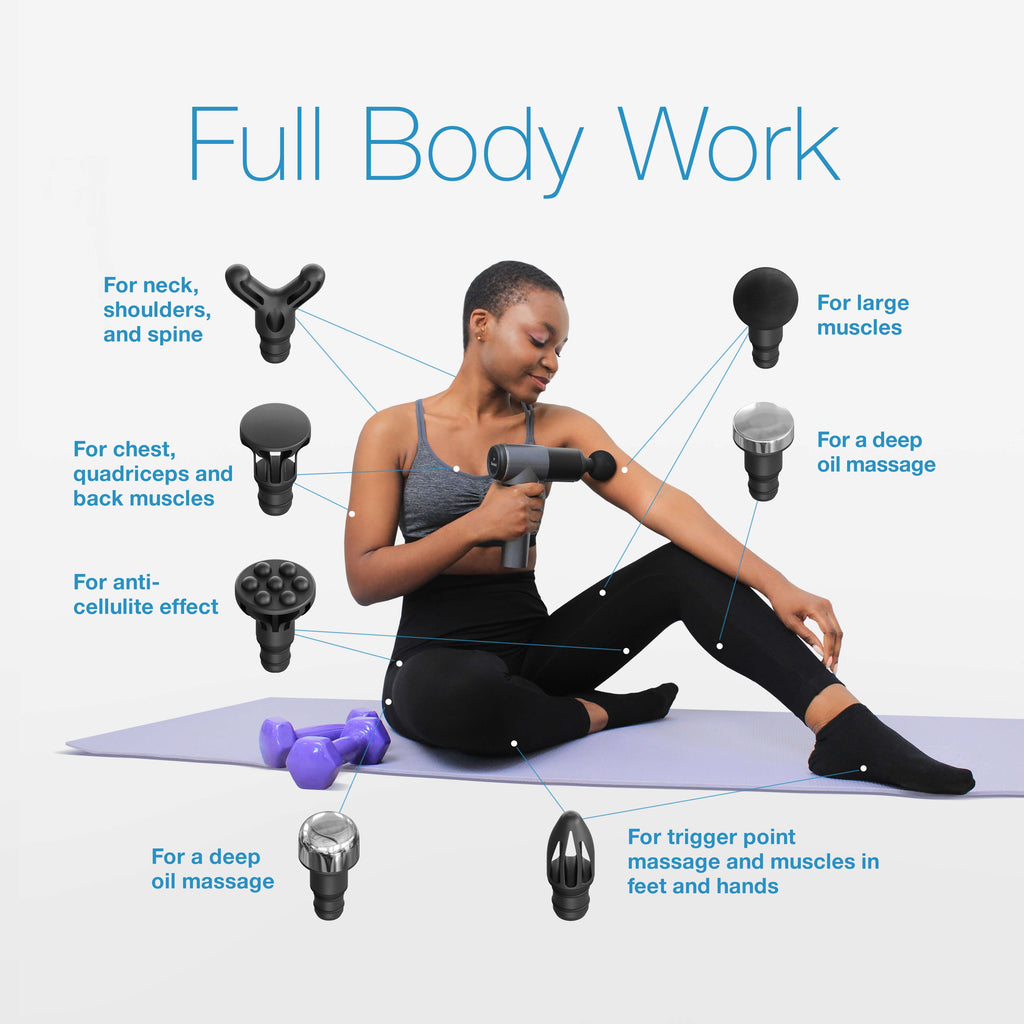 Gun - Deep Tissue Muscle Gun for Muscle Relax Like (Foot, Back, Neck, whole Body) - Quiet Electric Handheld Percussio... - Image 2