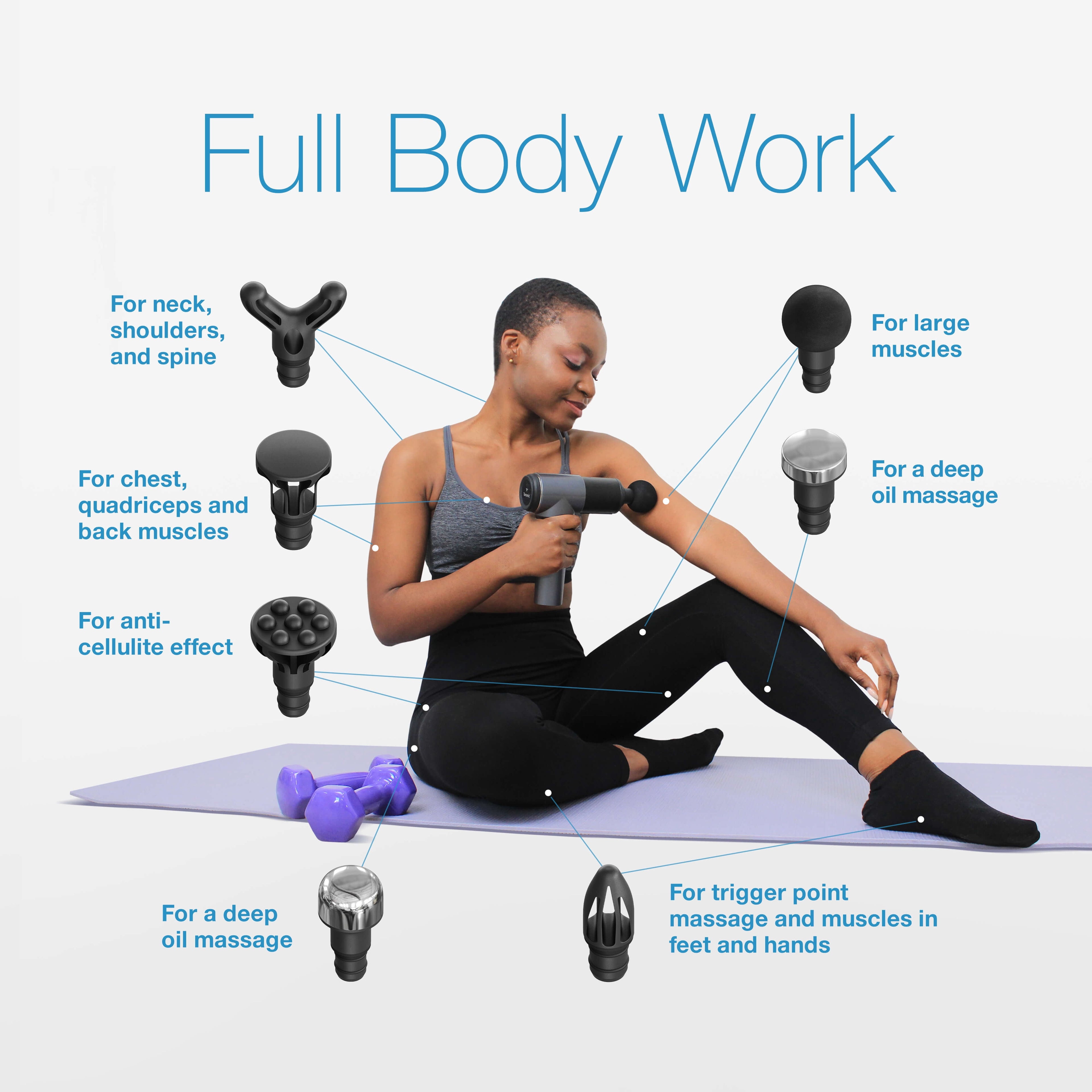 Gun - Deep Tissue Muscle Gun for Muscle Relax Like (Foot, Back, Neck, whole Body) - Quiet Electric Handheld Percussio... - Image 2