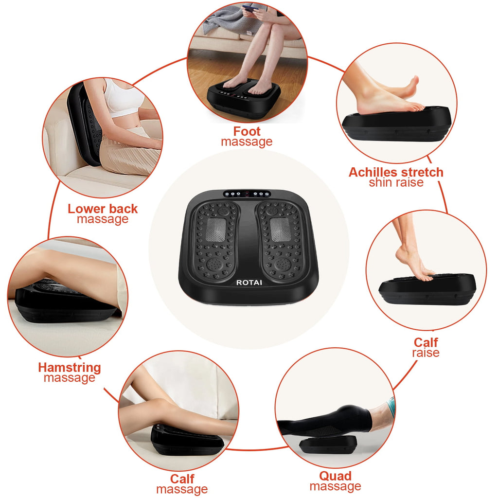 Electric Foot Massager Machine, 5 Auto Modes 20 Levels Speed, Remote Control, Deep Kneading Therapy, Gifts for family... - Image 4