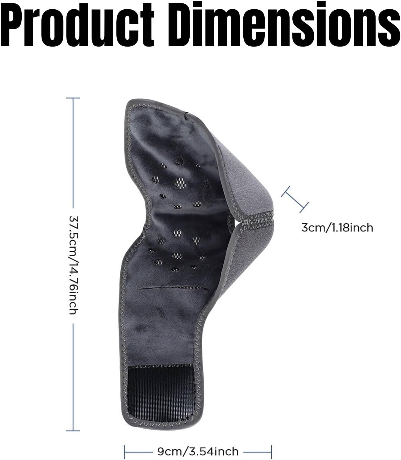 Ankle Massager with Heat, 3-in-1 Kneading Massage, 3 Speeds Vibration & 5 Temperatures, Wireless Portable for Home Of... - Image 3