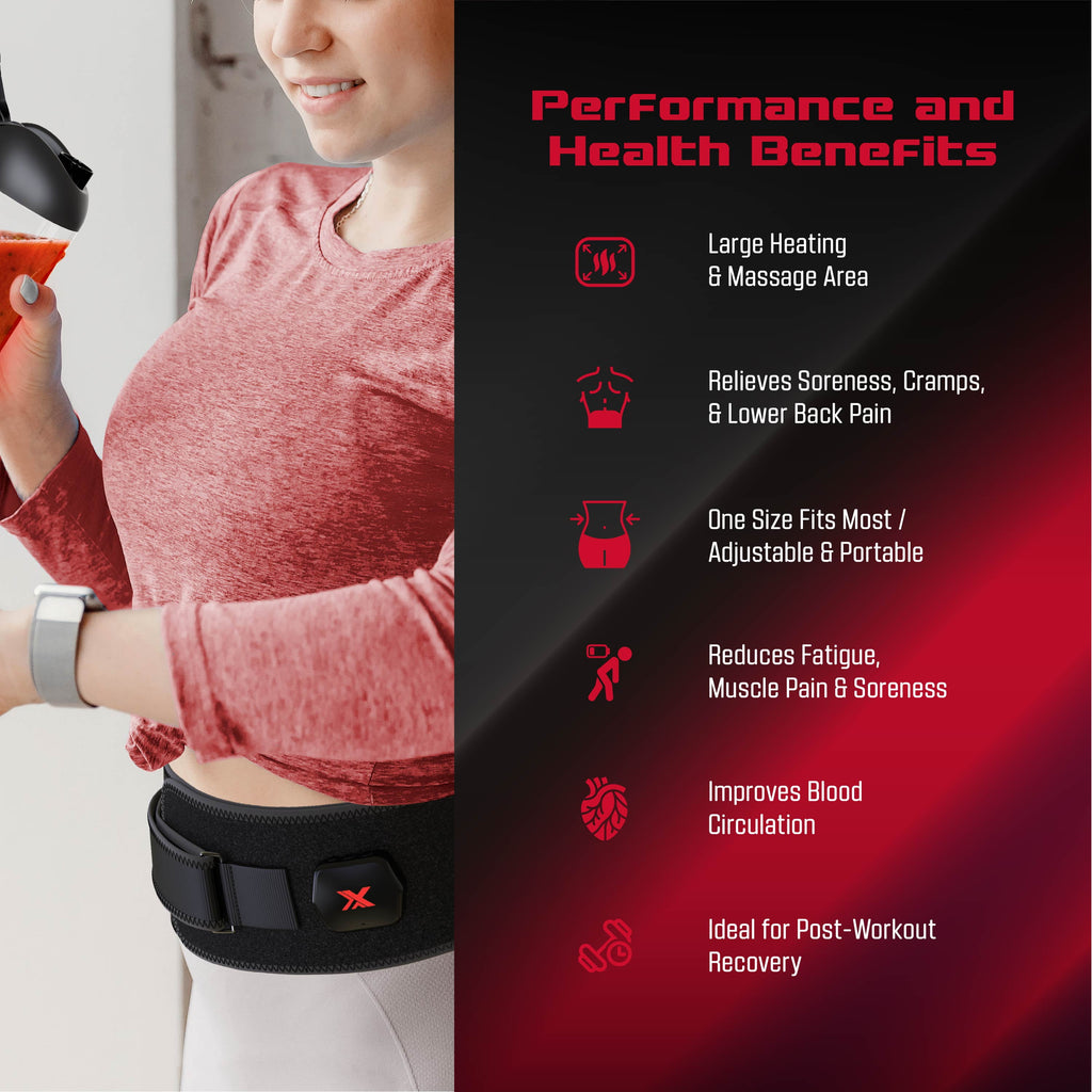 Heated Massage Belt, Cordless Lower Back Massager with Heat - Image 5