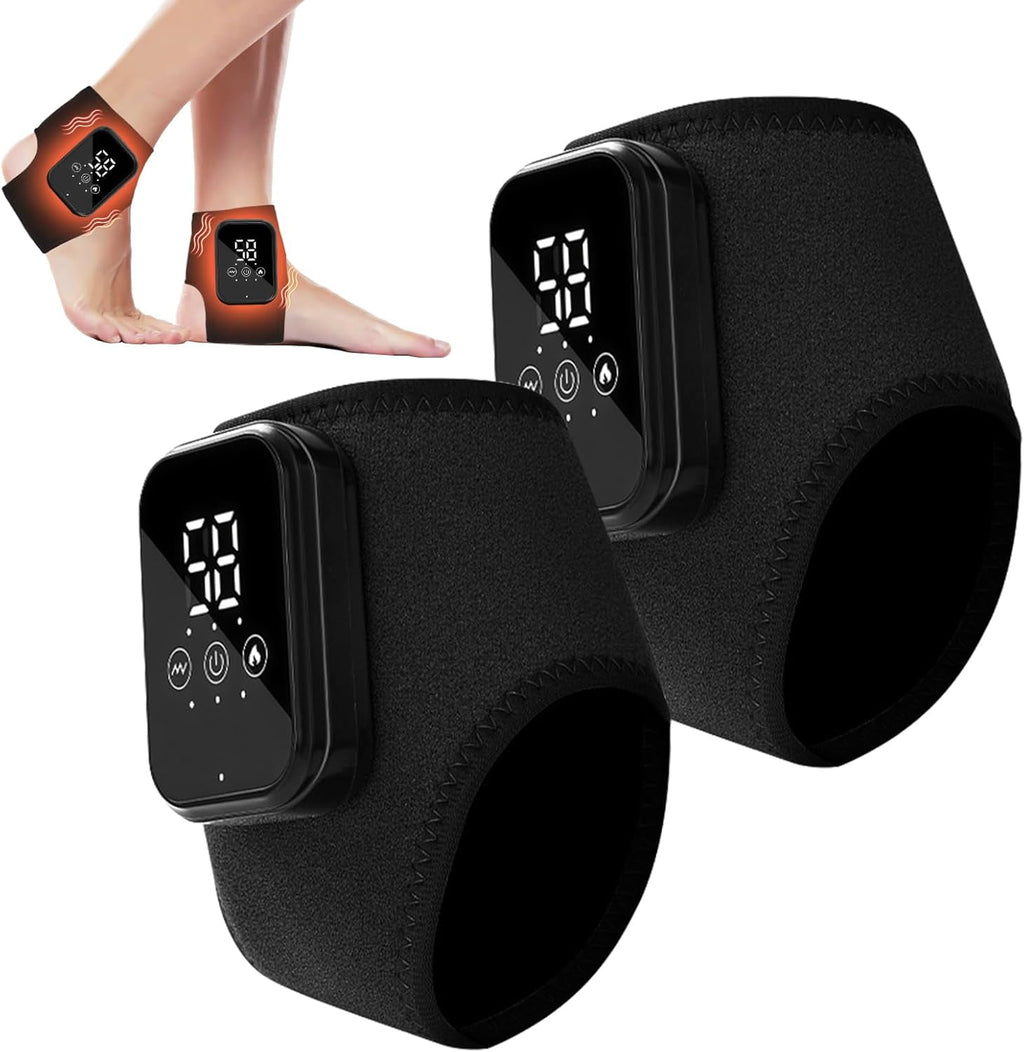 with Smart Timer, 3-in-1 Wire-Less Portable Vibrating Heated Feet s for Neuropathy Pain Relief & Ankle Relaxation & B...