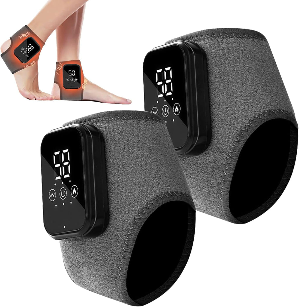 with Smart Timer, 3-in-1 Wire-Less Portable Vibrating Heated Feet s for Neuropathy Pain Relief & Ankle Relaxation & B...