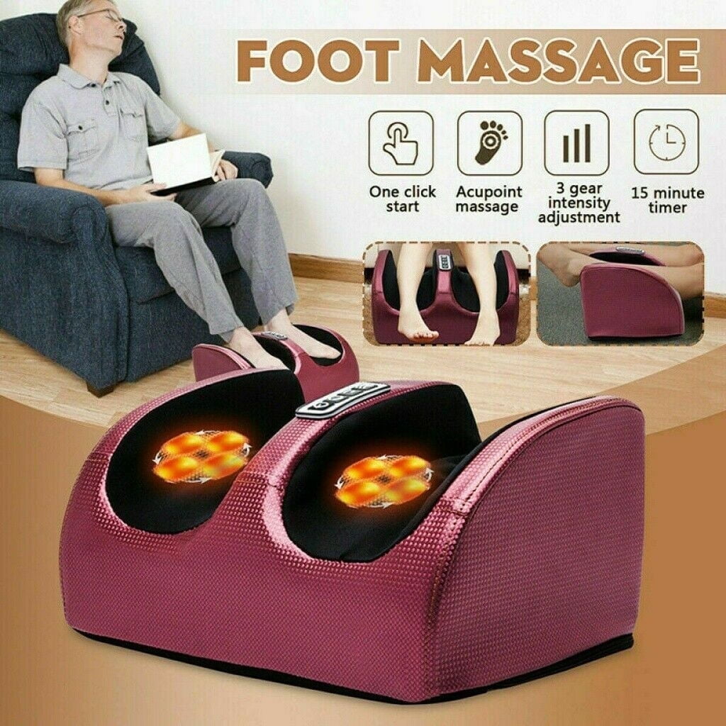 Machine Massage,Feet , Chronic Nerve Pain Therapy Spa Gift Deep Kneading Rolling Massage for Leg Calf Ankle, Electric...