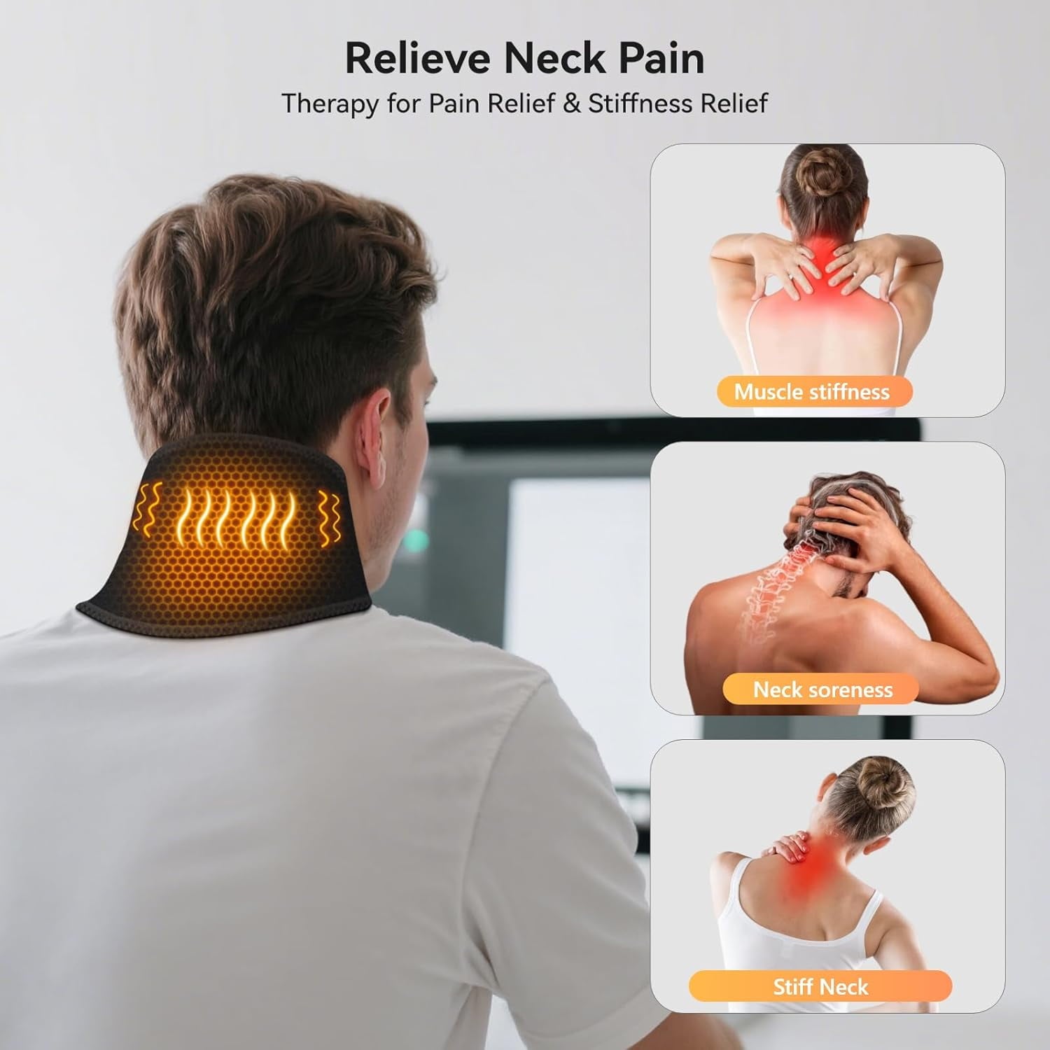 Massager Wrap, Heating Pad with Massage, Led Light Heating Pad for Arm Wrist with 3 Heat & 3 Vibration Modes, 3000mAh... - Image 6