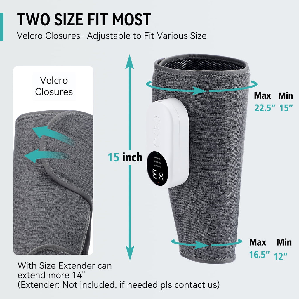 for Circulation and Pain Relief,Calf Air Compression with Heat, with 3 Intensities,3 Modes,Easy to use, Muscle Relaxa... - Image 2
