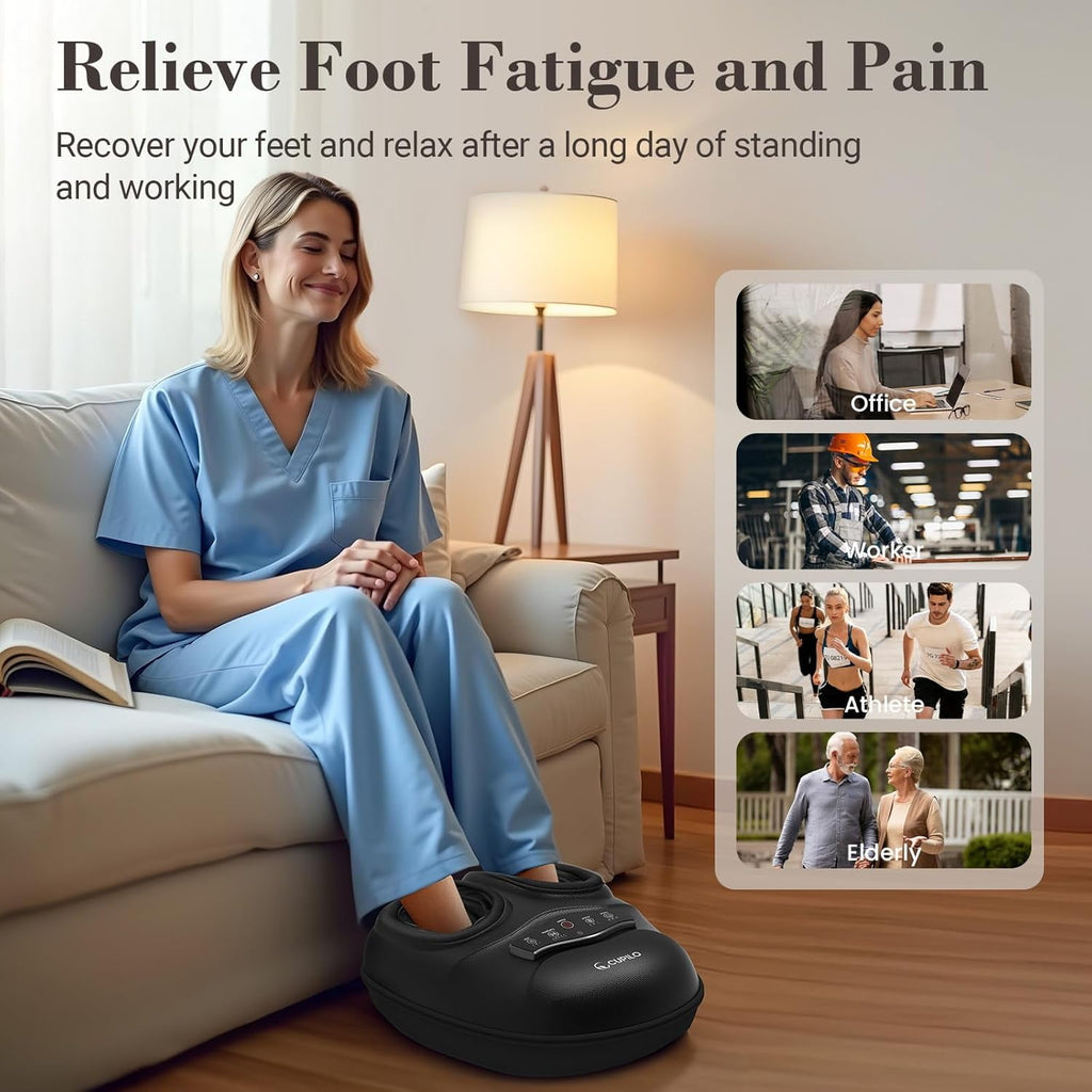 Massager, Feet Massager Machine with Remote Control, 3 Heat Levels, 5 Deep Kneading Therapy Pressure for Plantar Fasc... - Image 5