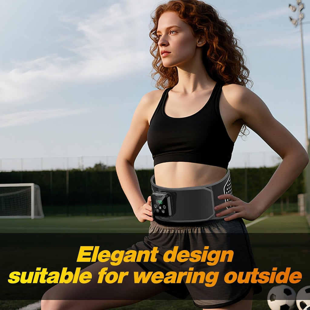 Electric Heated Massage Belt - 3 Air Compression Levels, 4000mAh High-Capacity Battery | Portable Waist Wrap for Lowe... - Image 6