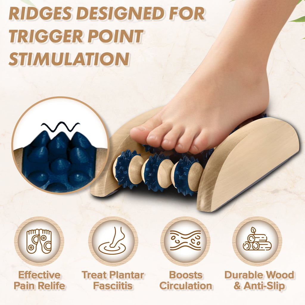 Massager for Plantar Fasciitis Relief Wooden Massage - Image 2