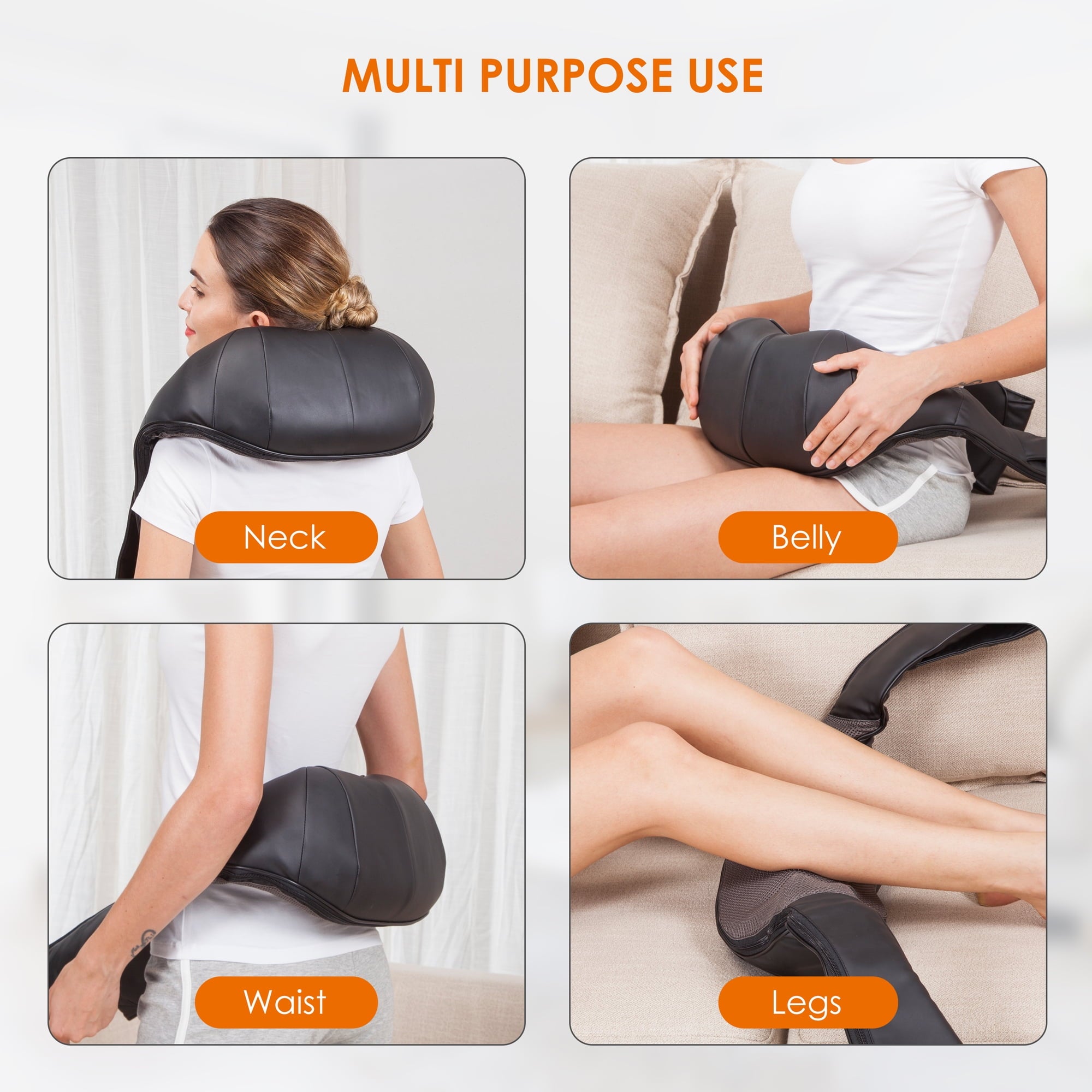 Neck Massager with Heat, 4D Deep Kneading Back Massager Gifts for Men Women - Image 6