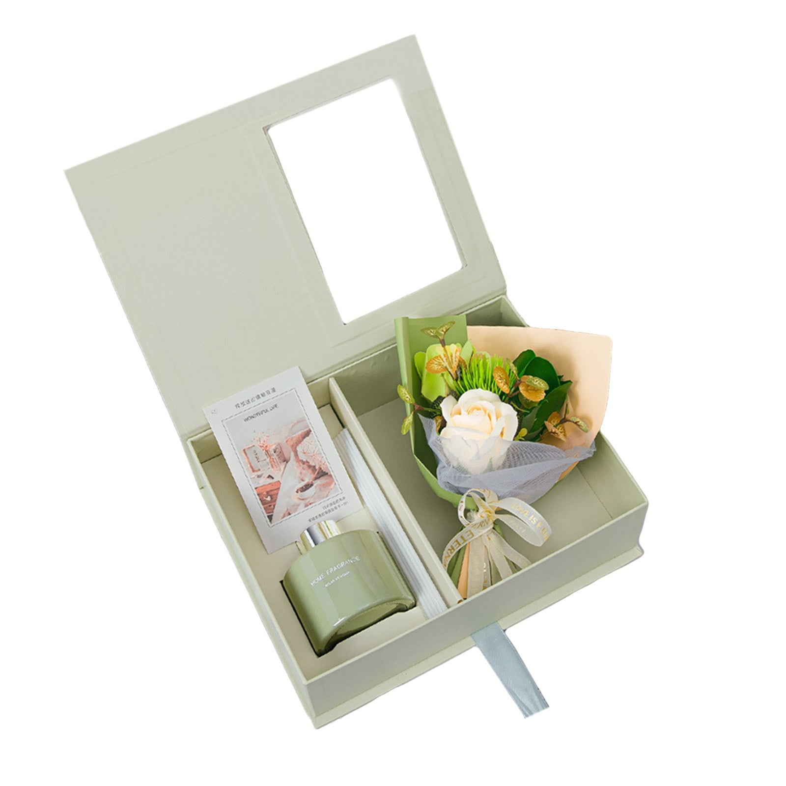 Set for Women Relaxing Spa Basket with Scented Candle Birthday Christmas s for Mom Wife Friend(F) - Image 6