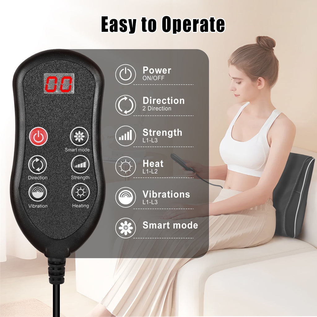 and Back Massager with Heat, Massager for Pain Relief deep Tissue,Christmas Gifts for Mom,Dad,Women - Image 3