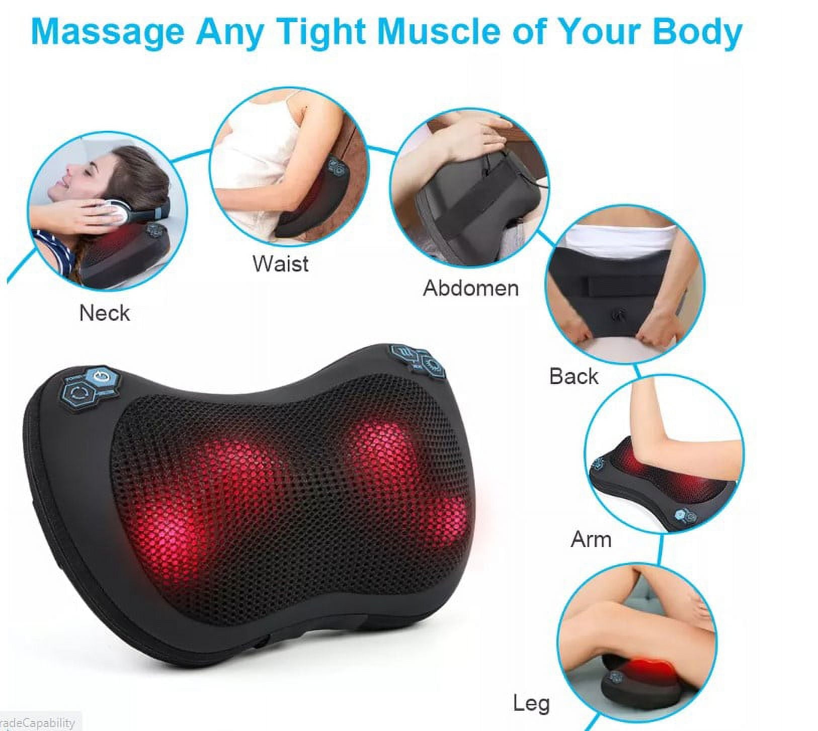 Massager with Heat Deep Tissue Kneading Massage Pillow for Shoulder Full Body Muscle, Lower Back Relaxation Gifts at ... - Image 2