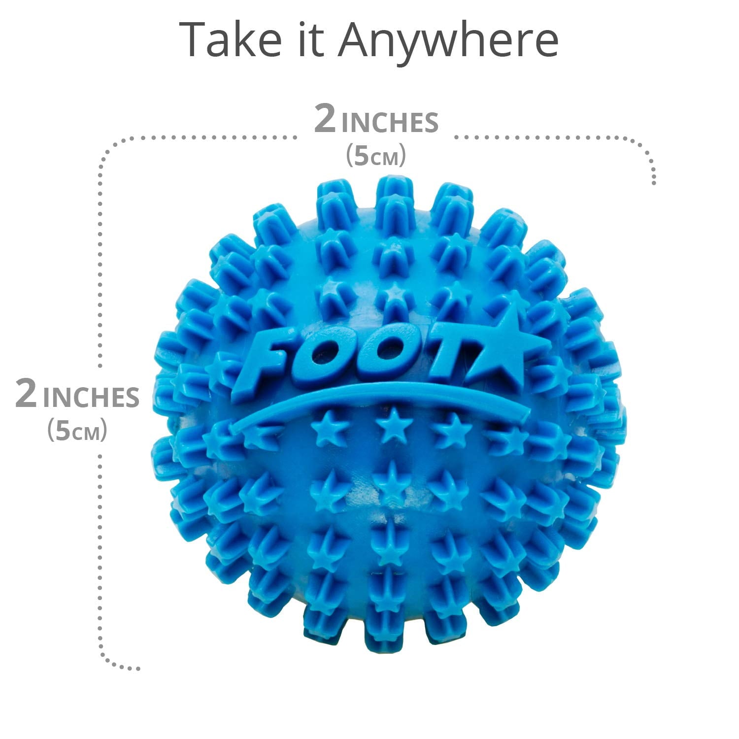 Star Massager Ball and Plantar Fasciitis Roller - Soothe Stress, Discomfort, Aches, & Tightness (Pack of 2, Blue, 2-I... - Image 5