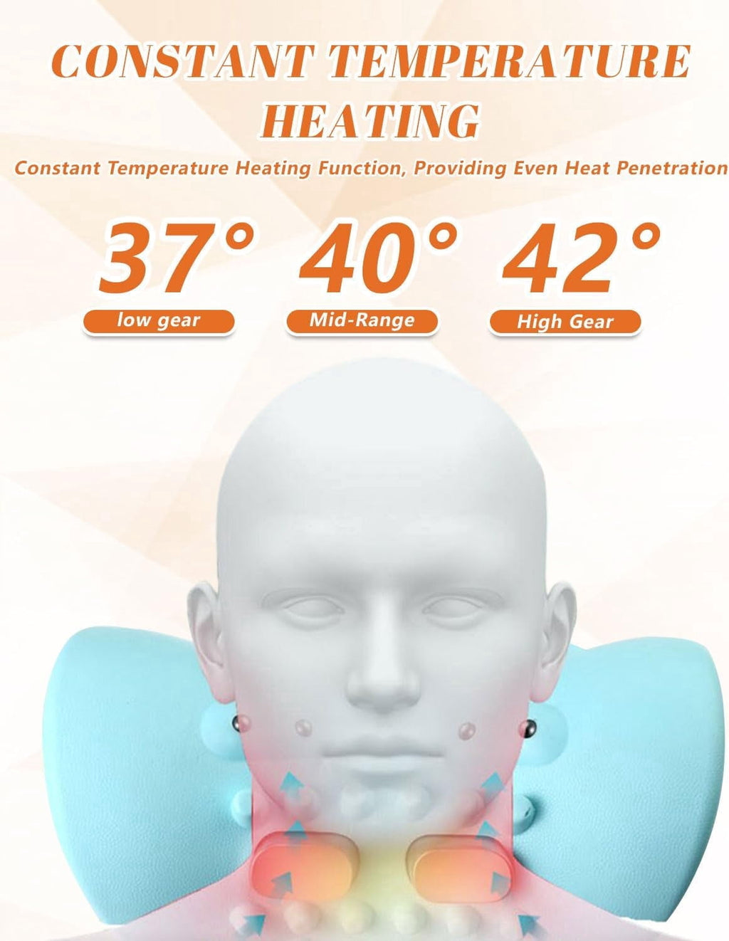 4 In1 , with Heat & Comfortable Stretching, Adjustable Intensity for Neck & Shoulder Relaxation at Home,Office,Travel - Image 5