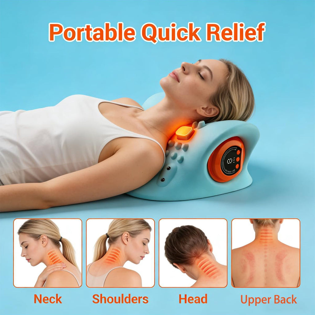 2026 New Upgrade 4 In 1 Neck & Shoulder Massager With Heat & Comfortable Stretching Portable Adjustable Intensity Lon... - Image 6