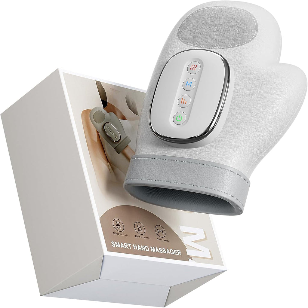 Electric Hand Massager With Heat And Airbag Compression Cordless Portable Glove Massager Unique Fingers Full Wrapped ... - Image 2