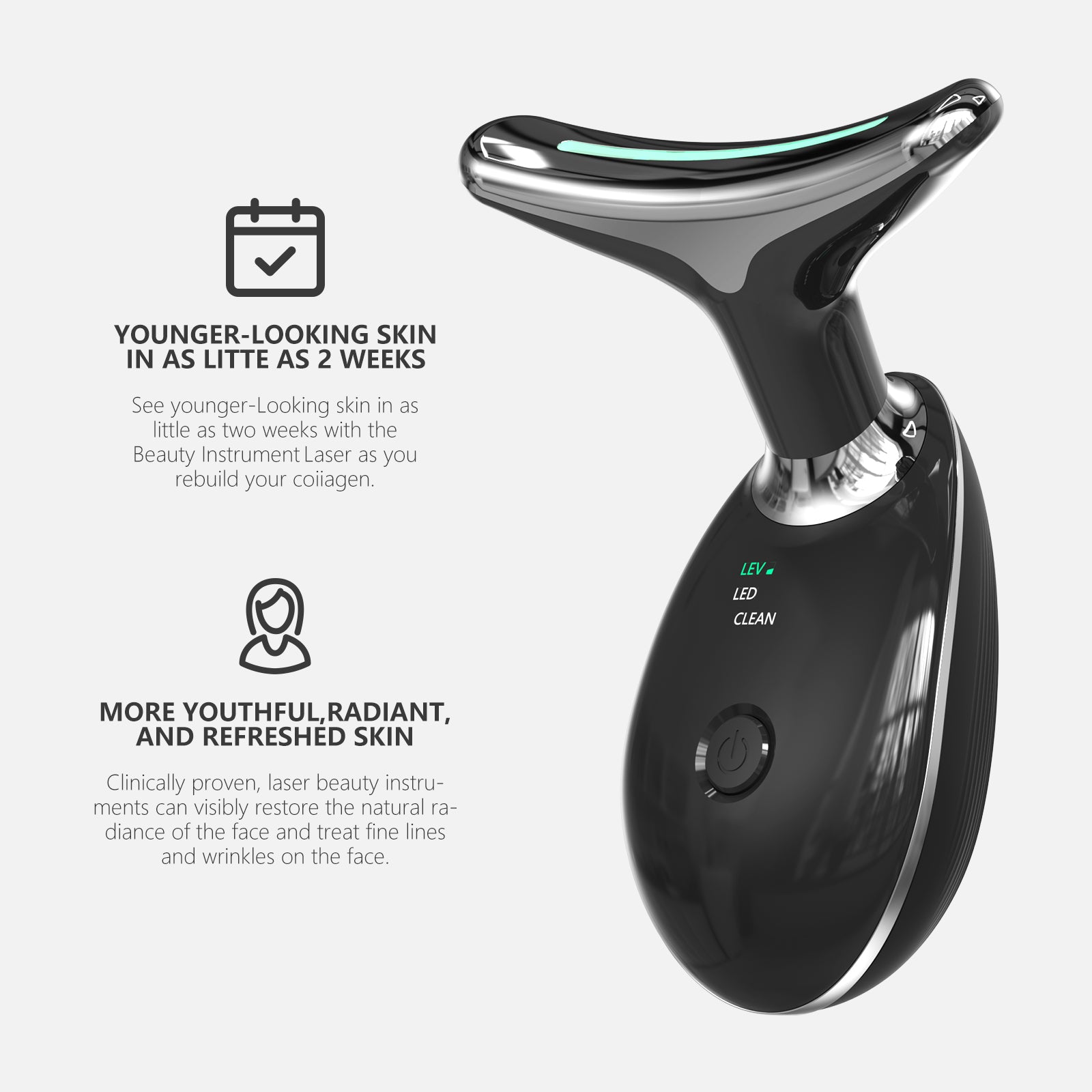 Red Light Therapy Massager for Face and Neck, Revitalize and Maintain Radiant Skin, Easy Integration into Daily Routine - Image 3