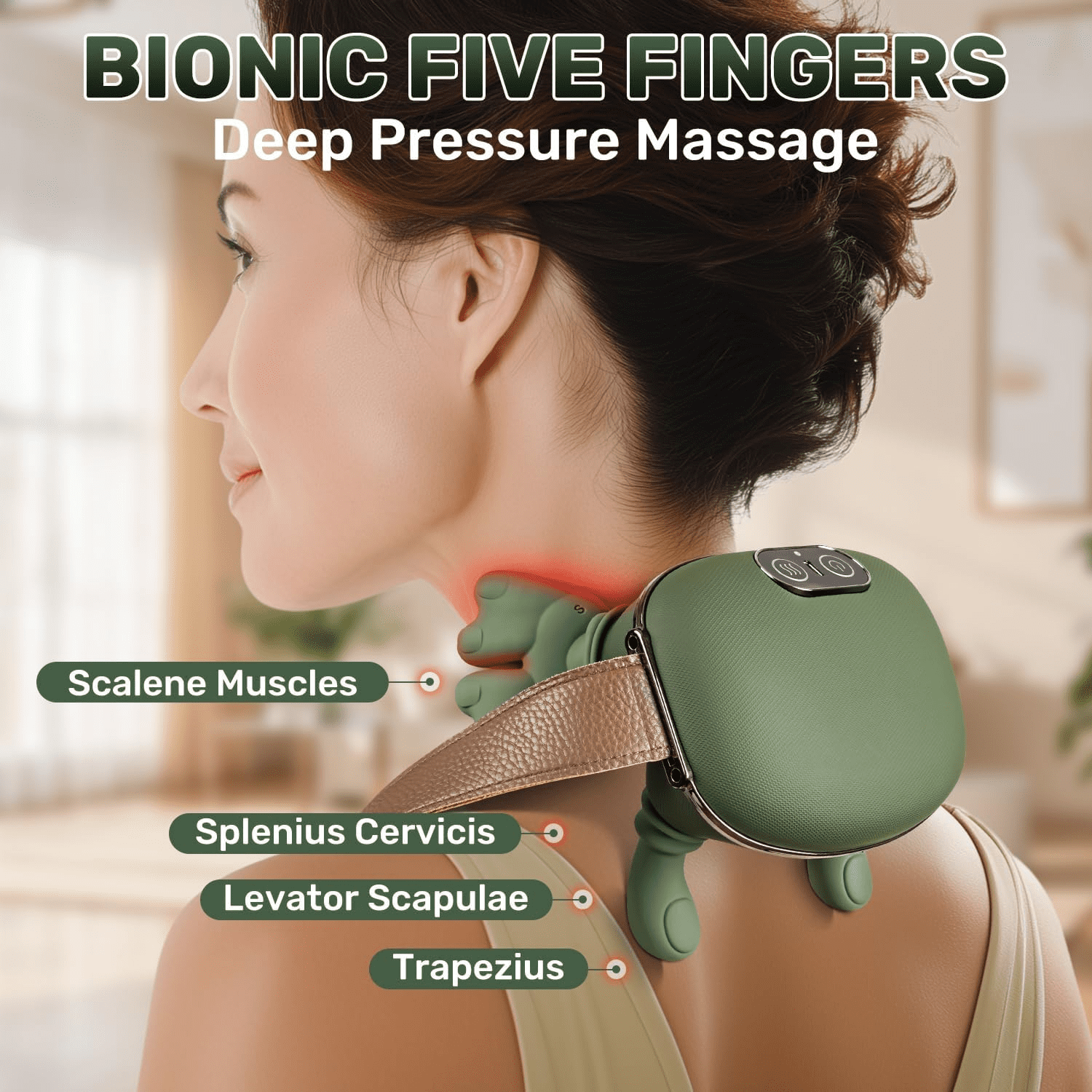Massager, with Deep Kneading for Neck, Shoulder Trapezius, Shoulders, And Legs - Perfect Gift for Seniors - Image 5
