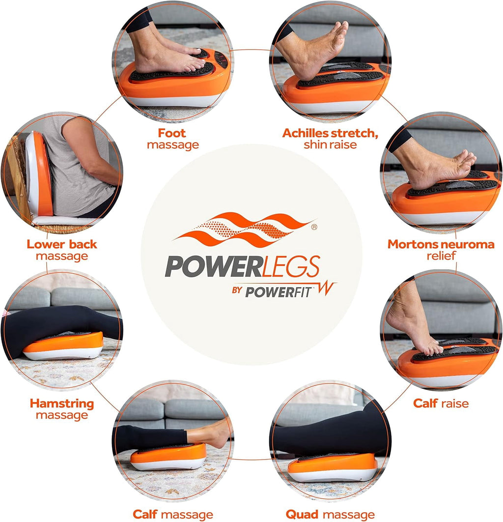 Electric Foot Massager Machine with Remote Control, Adjustable Speed, Vibration - Calf Massager - Feet Massager (Orange) - Image 3