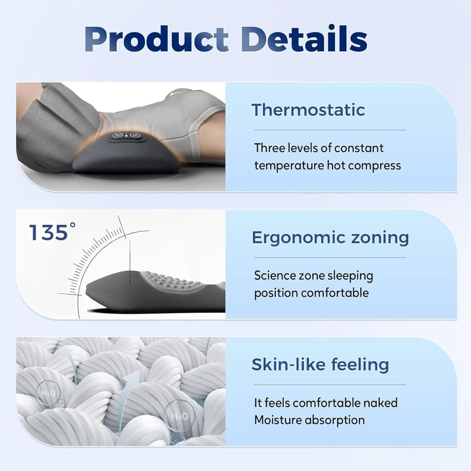 Fusion Back Massager, 2026 Upgraded 3 in 1 Neck Shoulder Backs Massagers with Traction, Vibration - Image 3