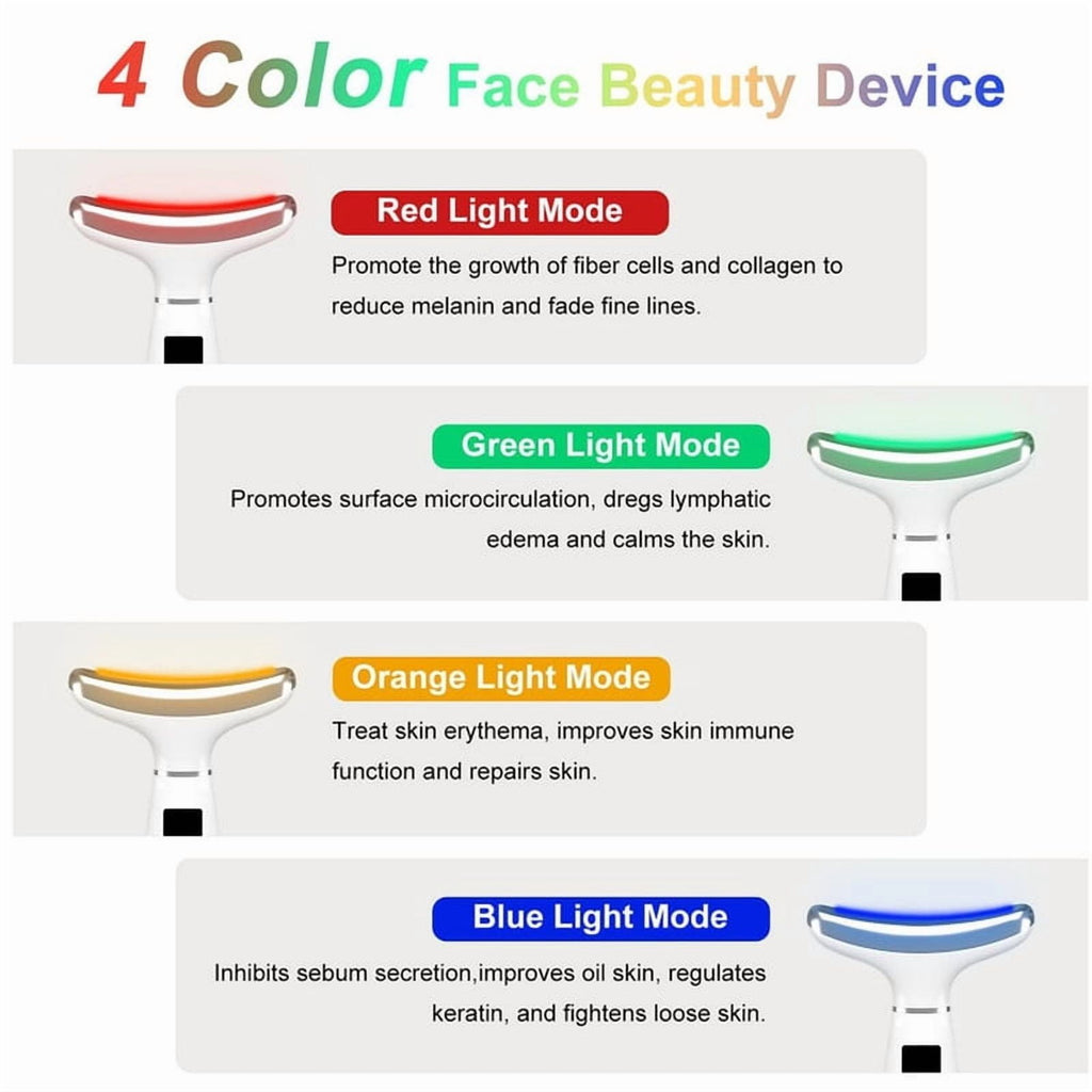 Device, Skin Care Massager, LED Light Therapy Face Sculpting Tool, Multifunctional Rollers for Women - Image 5