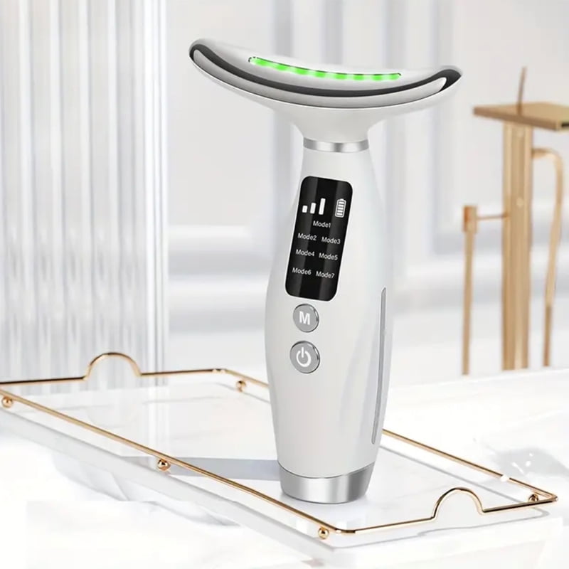 7-in-1 LED Electronic Facial Massager Beauty Neck Instrument Skincare Facial Massager Skin Care Vibration Double Chin... - Image 6