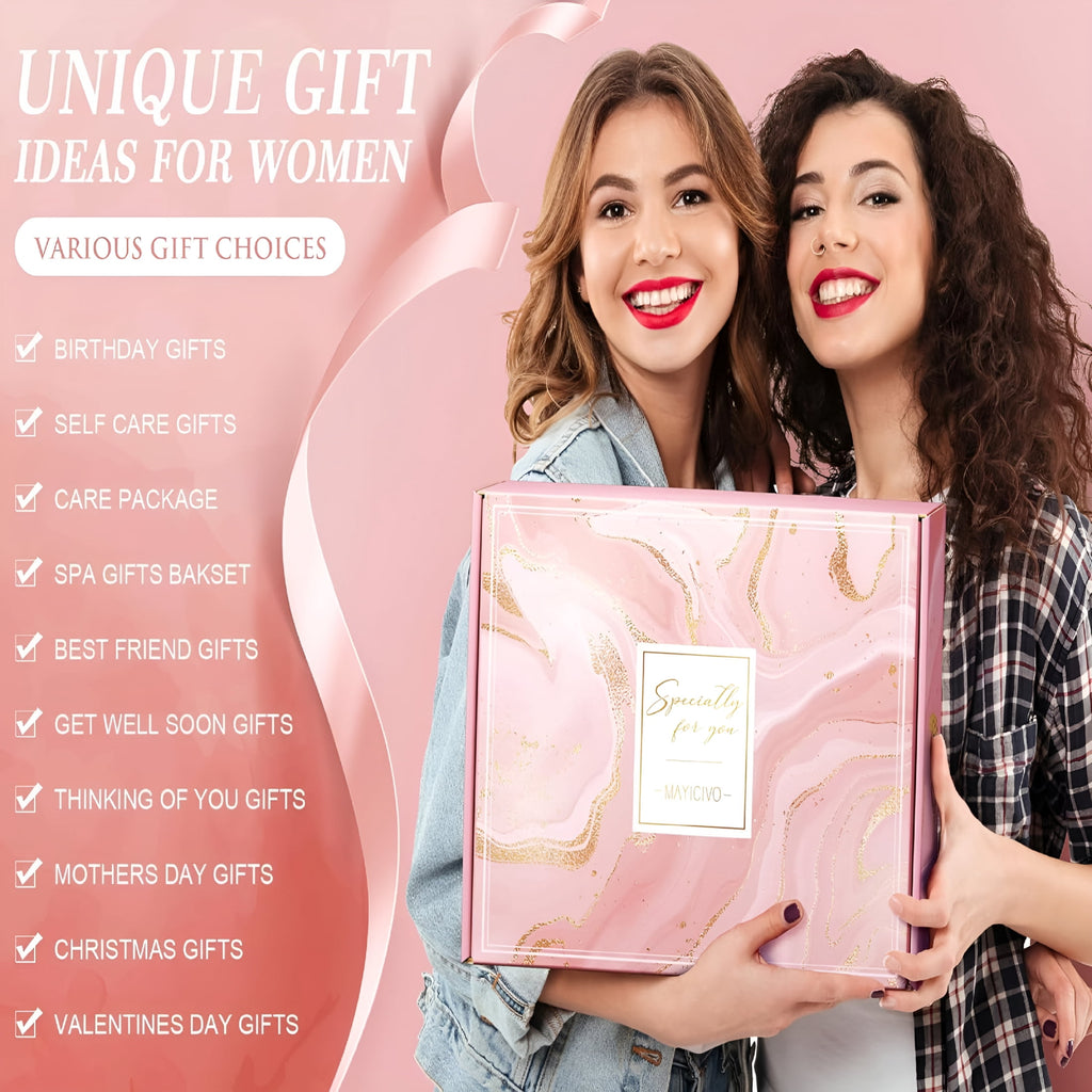 for Women Self Care Get Well Soon ,Rose Relaxing Spa Basket Care Package Luxury Flannel Blanket,Unique Christmas for ... - Image 3