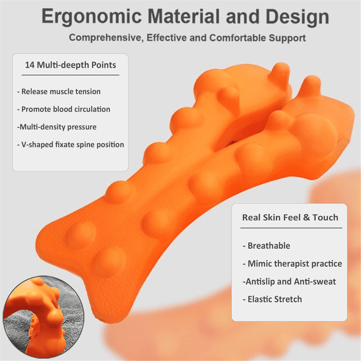 Ergonomic for Muscle Relaxation, Helps with Pain Relief Neck, Back, and Shoulders - Image 3