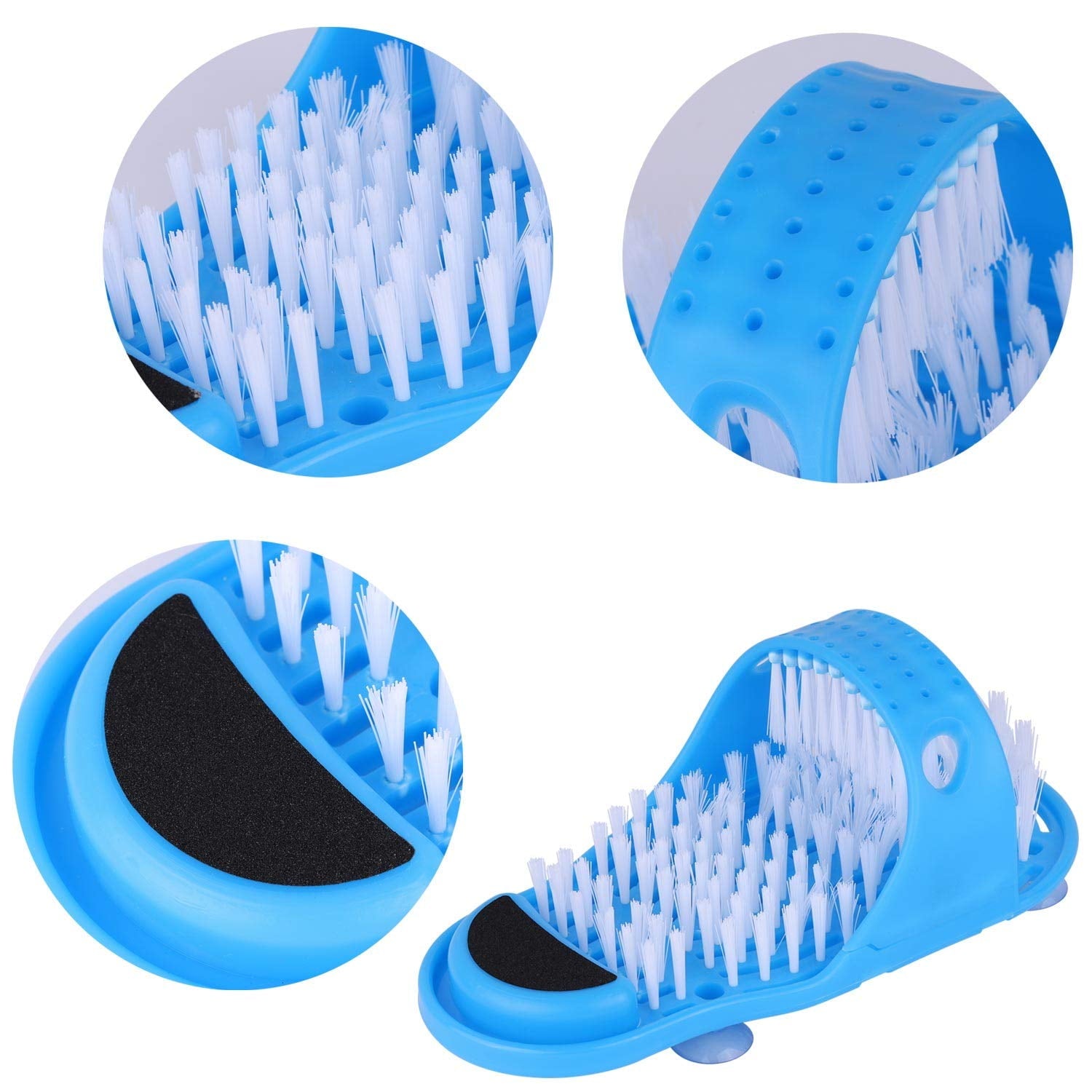 Magic Foot Scrubber, Exfoliating Easy Cleaning Brush, Foot Shower Spa Massager Slippers for Unisex Adults - Image 3