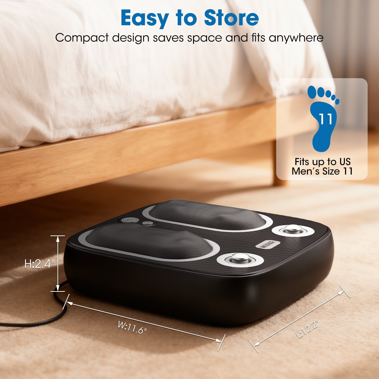 with Heat, Shiatsu Deep Kneading , Compression, 3 Massage Modes, Auto-Off Timers, Gifts for Women Men - Image 5