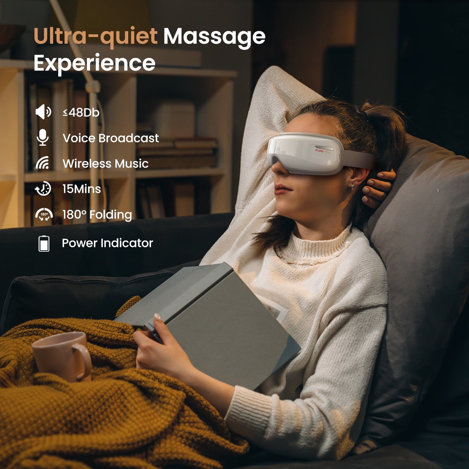 Massager with Air Compression, Eligible, Birthday Gifts Mask for Relax, Reduce Strain - Image 6