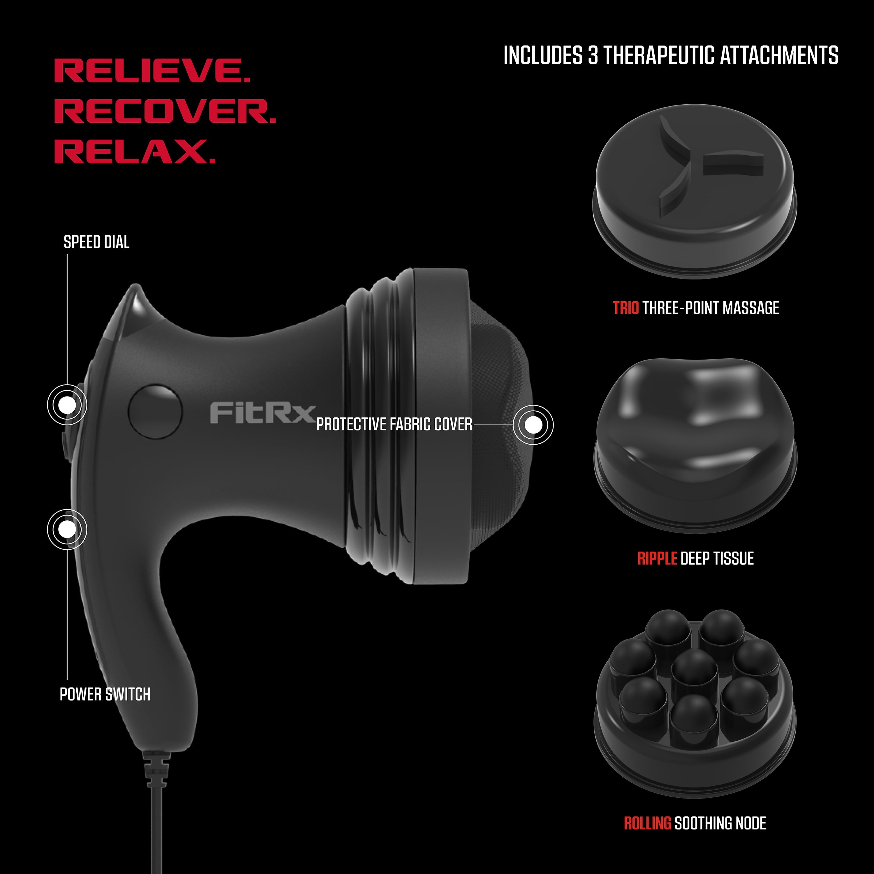 Neck and Back Massager with Multiple Speeds and Attachments - Image 6