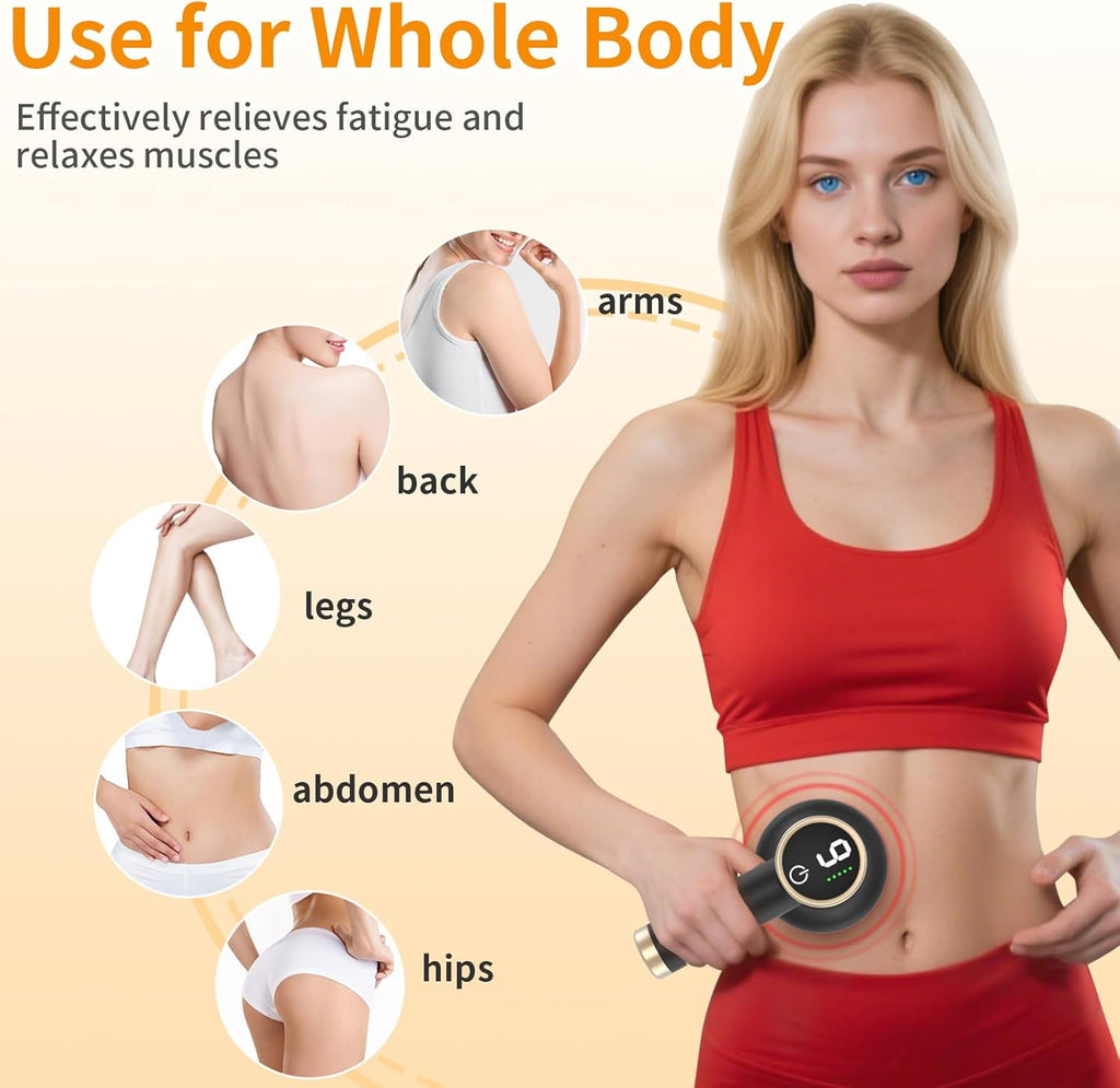Electric Abdomen Massager - Cordless Handheld Body Sculpting Machine with 8 Massage Heads, 9 Modes & 1800mAh Battery,... - Image 3