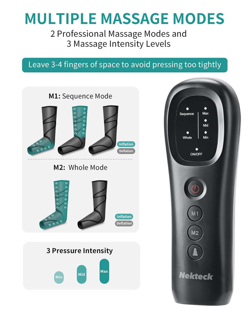 for Circulation, and Foot Compression with 3 Intensities 2 Modes 2 Extensions - Image 4