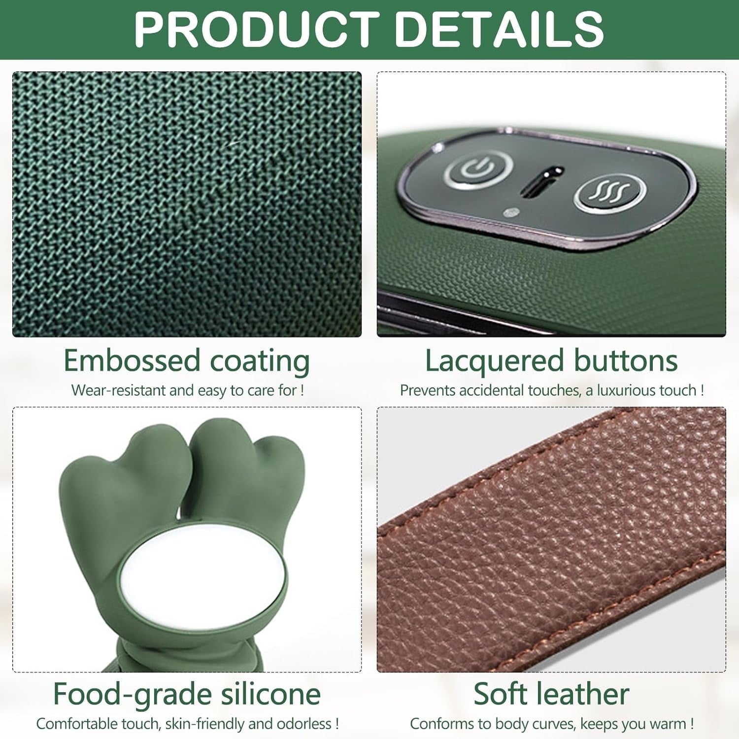 with Real Hand Simulation, Wireless Portable and Back , 4D Kneading Massage Design for Pain Relief and Muscle Relax G... - Image 2