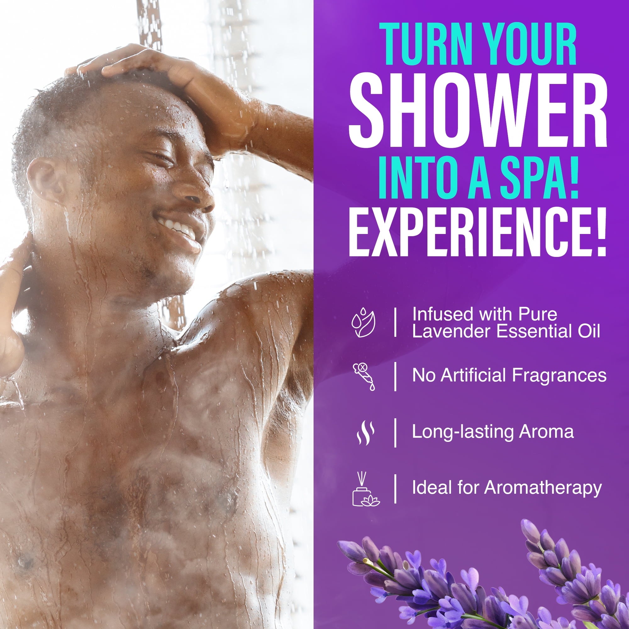 Shower Tablets with Essential Oil, Individually Wrapped, 5 Count - Image 6