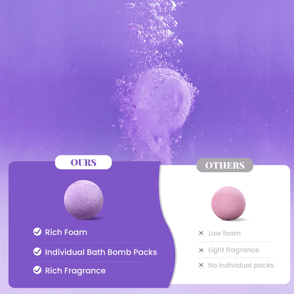 Set for Women Relaxing - 10 x 3.5oz Lavender Scent Fizzies Set, Mothers Day Birthday s for Her - Image 2